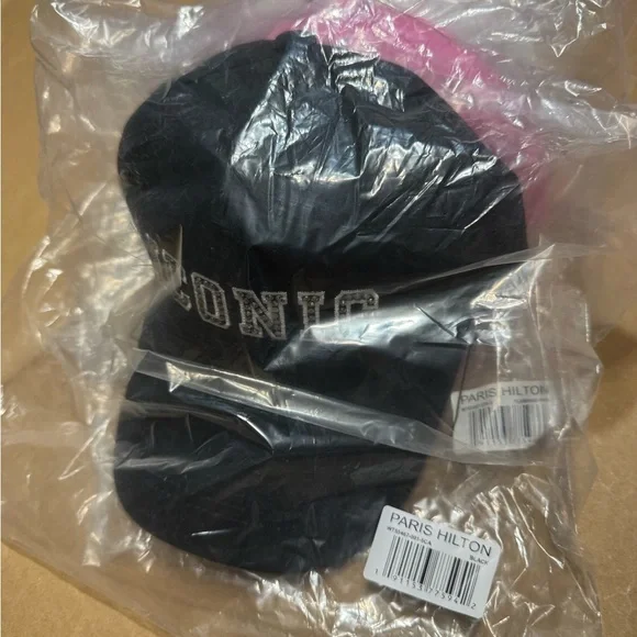 Paris Hilton Baseball Hat Collection of 3 Brand New In Package Pink White Black - Picture 14 of 15